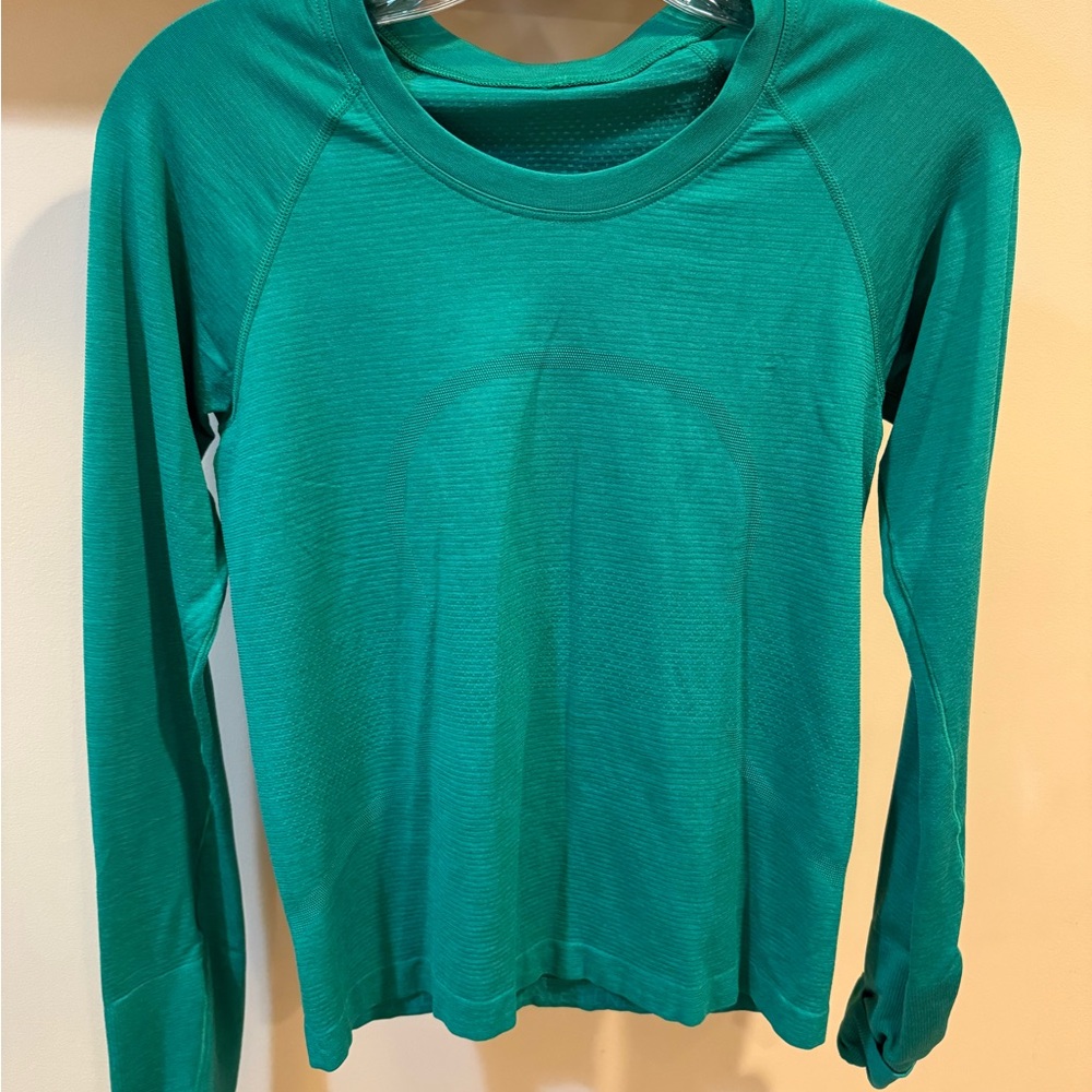 Women's Teal Long Sleeve Top